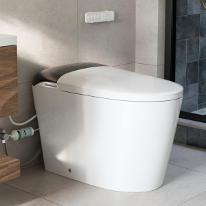 Los Flexi E5 Smart Toilet with Bidet, Built-In Tank, Auto Lid, Foot Sensor, Warm Water, Heated Seat, Air Dryer, UV Nozzle Light, Remote Control