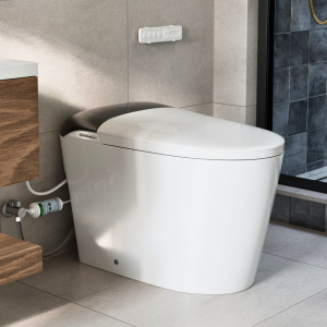 Los Flexi E5 Smart Toilet with Bidet, Built-In Tank, Auto Lid, Foot Sensor, Warm Water, Heated Seat, Air Dryer, UV Nozzle Light, Remote Control