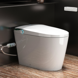 Los Flexi E6 Smart Toilet with Bidet, Built-In Tank, Auto Lid, Foot Sensor, Warm Water, Heated Seat, Air Dryer, UV Nozzle Light, Remote Control