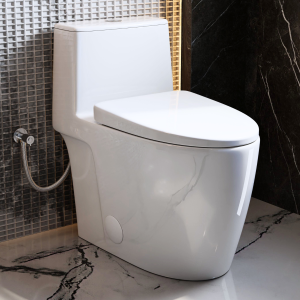Los Flexi NU6 17.3″ Gloss White Elongated One Piece Toilet With 10″ Rough-In