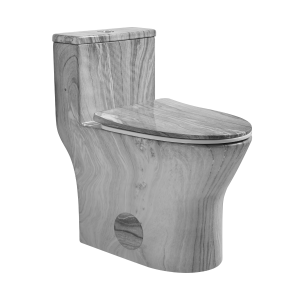 Los Flexi C 18" Elongated One Piece Toilet Gray Marble Finish