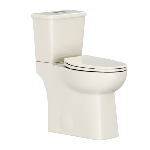 Los Flexi X19 19'' Glossy Bone Skirted 2 Piece Toilet With 12'' Rough In 1.1 / 1.28 GPF Dual Flush