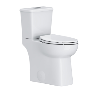 Los Flexi X19 19'' Glossy White Skirted 2 Piece Toilet With 12'' Rough In 1.1 / 1.28 GPF Dual Flush
