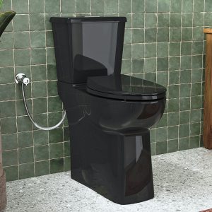 Los Flexi X 21″ Black Two-Piece Extra Tall Toilet 1.1/1.28 GPF Dual Flush