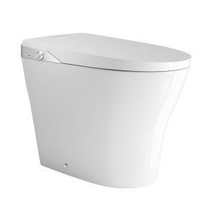 Los Flexi 932 Smart Toilet With Bidet, 19" Comfort Height, Foam Shield, Built-In Tank, Detachable Nozzle, Auto Lid & Foot Sensor, Full-Area Seat Sensor, Warm Water Wash Mode, Warm Dryer & Heated Seat, Remote